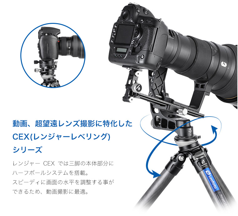 LS-225CEX+BV-1R ビデオ雲台セット Leofoto | 株式会社ワイドトレード