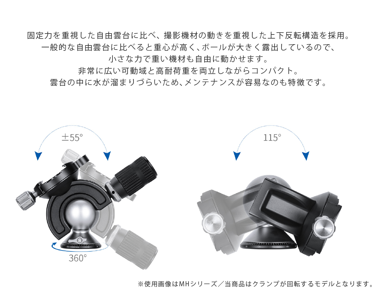 MH-60R ハンドル付き自由雲台 Leofoto | 株式会社ワイドトレード